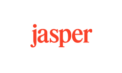 Jasper logo featured in this Jasper review on ToolHatch